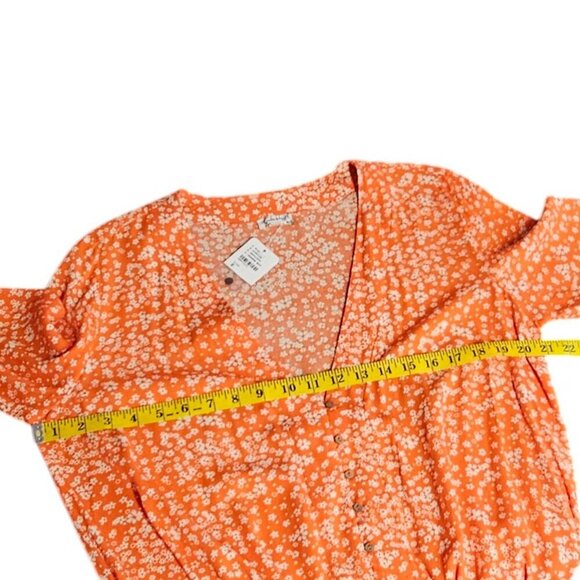 Intimately Free People Shes Ditsy Bodysuit, V-Neck, Floral, Lace Bottom, Size S - Picture 4 of 10